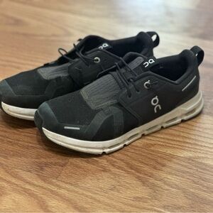 On Running Black and White Athletic Shoes